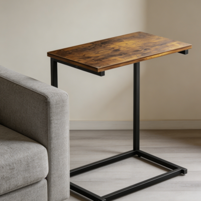 27" High C-Shaped End Table